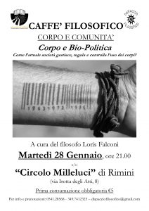 CAFFE' FILOSOFICO. CORPO E COMUNITA' @ Circolo Milleluci | Rimini | Emilia-Romagna | Italia